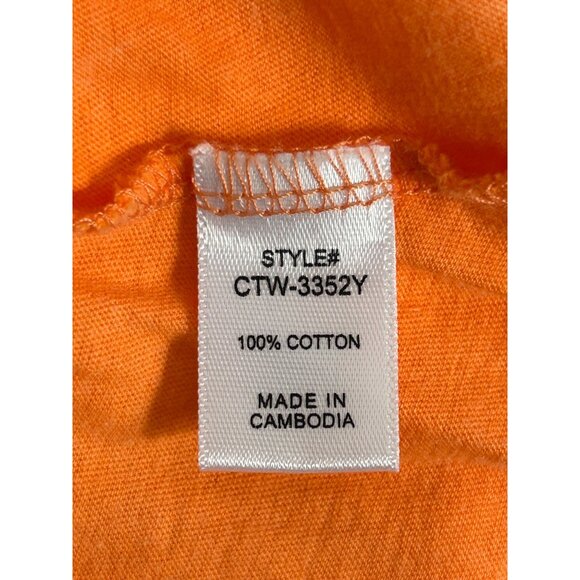 Zenana Crinkle Wash V-Neck Sleeveless Tank in Orange - Sz M - Picture 4 of 5